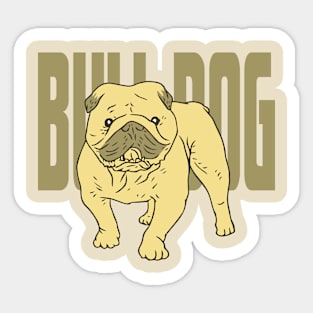 Bull Dog Sticker